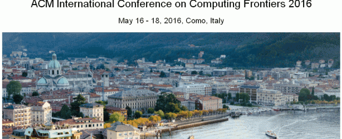 Computing Frontiers 2016